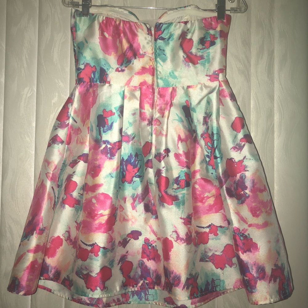 Macy’s strapless floral dress